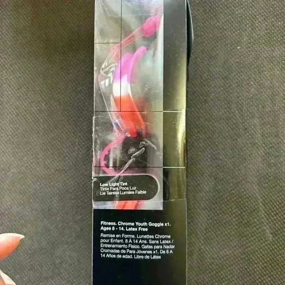 Nike Chrome Youth Googles, ages 8-14, pink orange - Picture 2 of 3